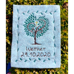 Stickdatei -  Lebensbaum Kreuz